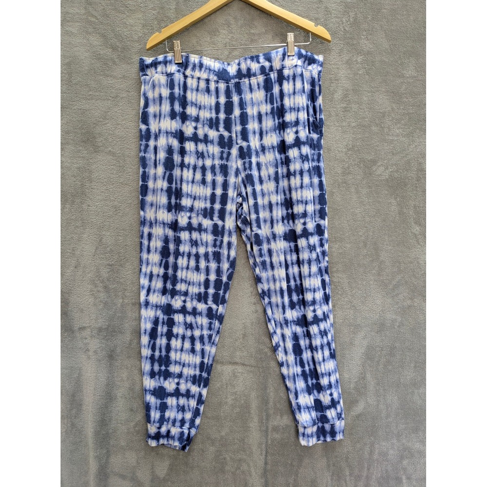 Koolaburra Ugg Pajama Jogger Pants Womens 1XP Blue Tie Dye Elastic Pull On